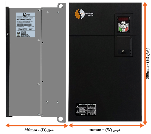 اینورتر ssinverter - مدلSSI800 - سه تکفاز - توان 37 کیلوات سنگین کار