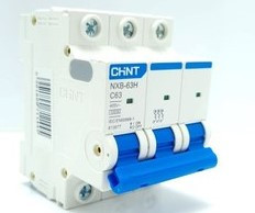 فیوز مینیاتوری سه پل CHINT چاینت 50 آمپر سری NXB-63H